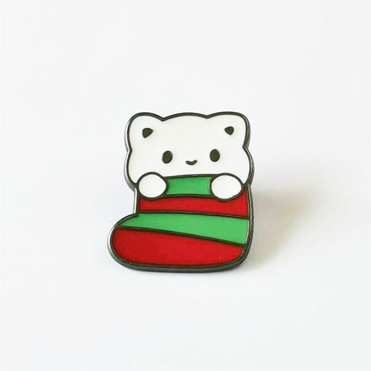 Christmas Cat Enamel Pin