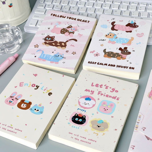 Cute Animal Tear-Off Memo Pad