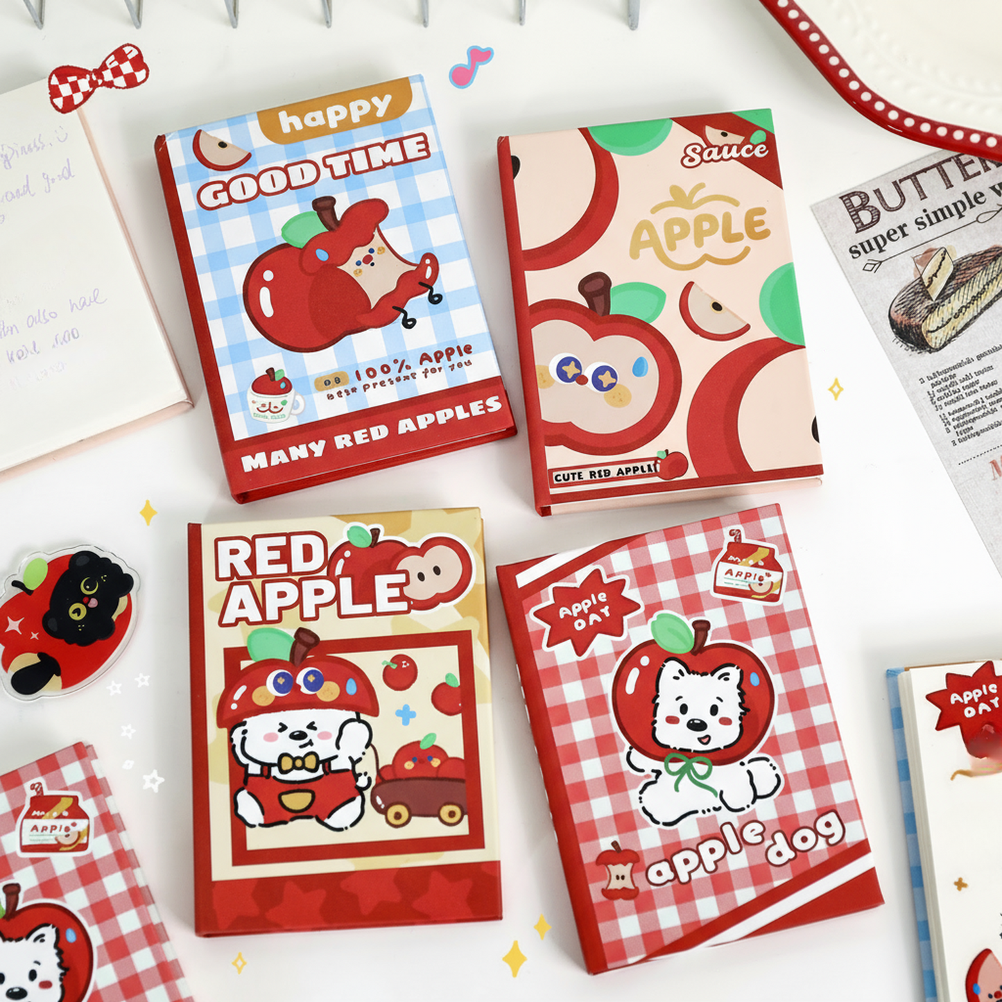 Cute Apple Day A7 Pocket Notebook