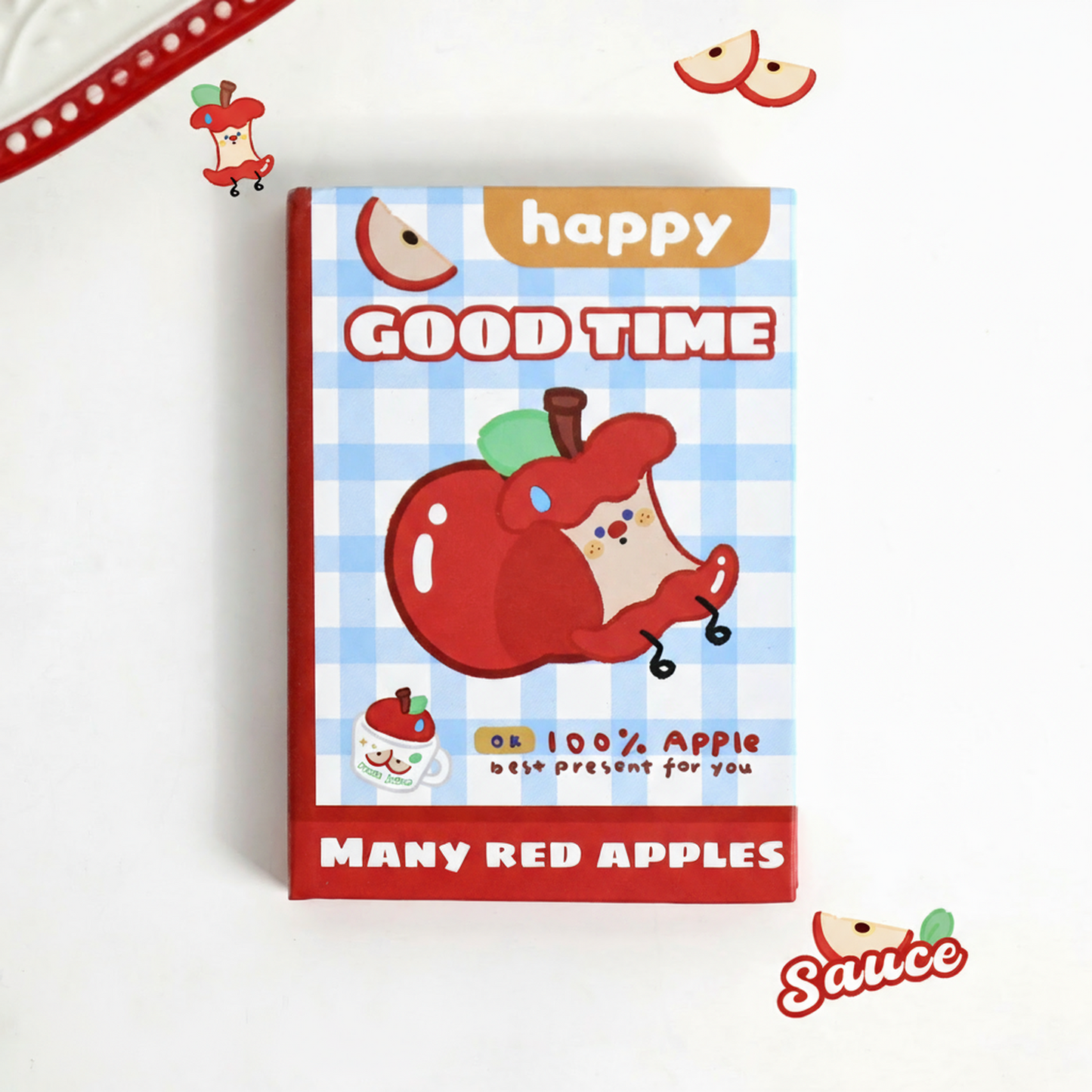 Cute Apple Day A7 Pocket Notebook