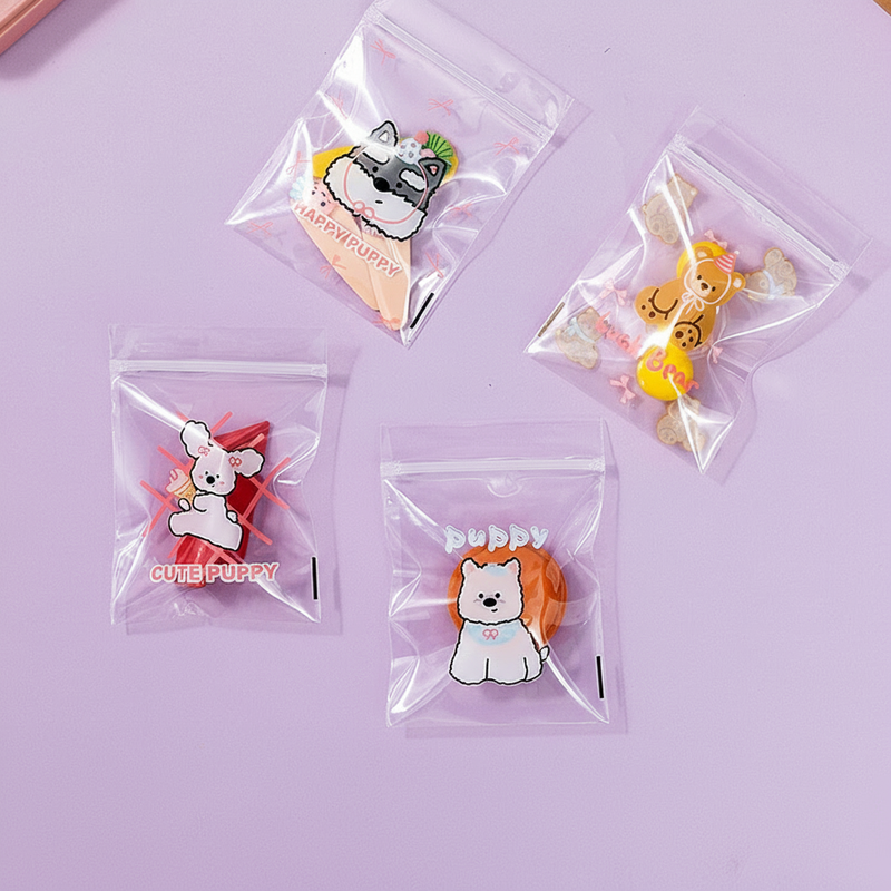 Cute Puppy &amp; Bear Ziplock Bags (50 pcs)
