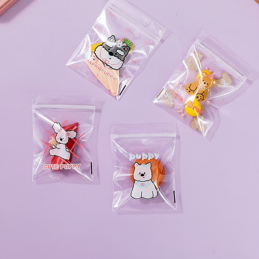 Cute Puppy &amp; Bear Ziplock Bags (50 pcs)