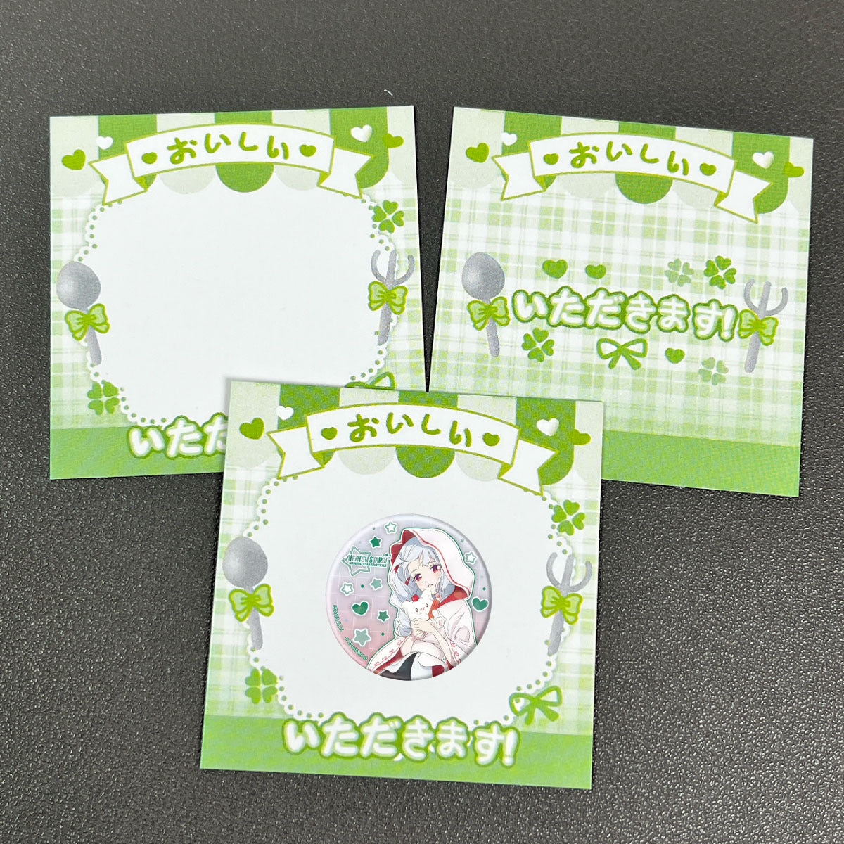 Rainbow Placemat Pin Backing Card (100 pcs)