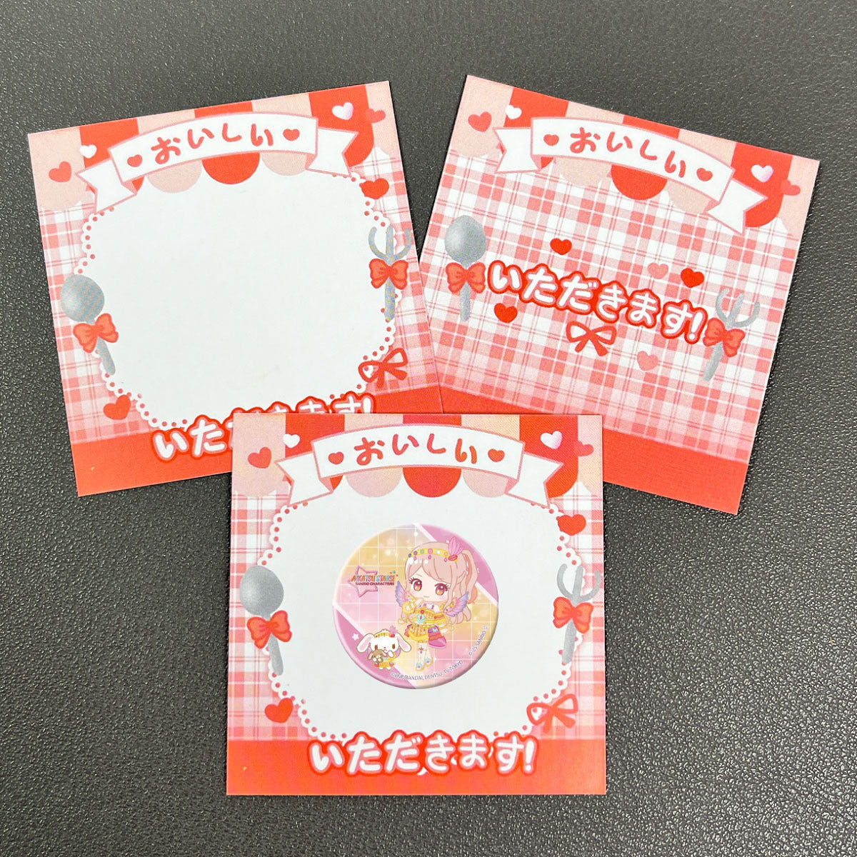 Rainbow Placemat Pin Backing Card (100 pcs)