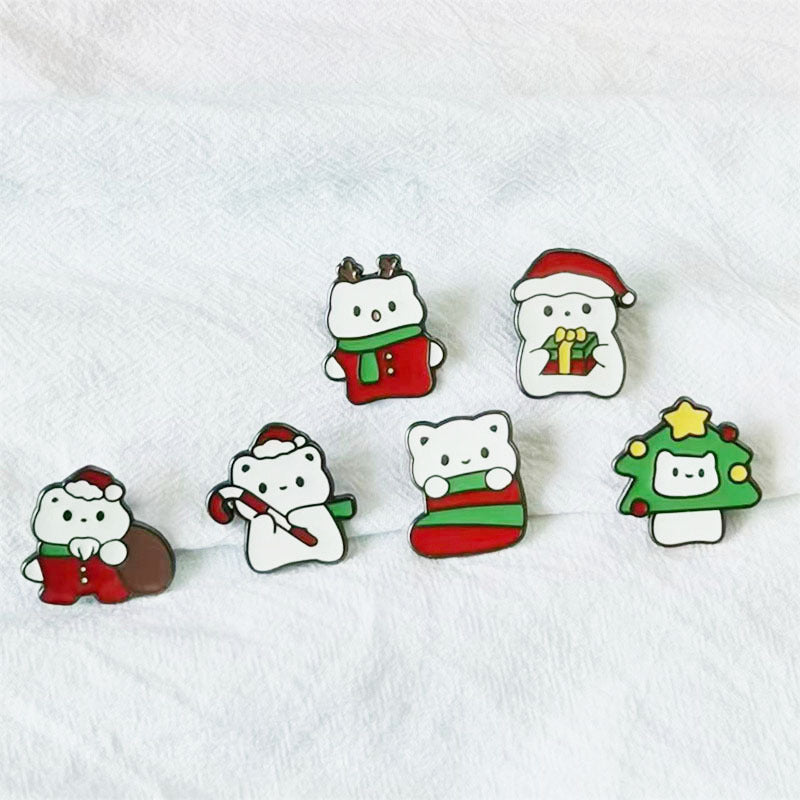 Christmas Cat Enamel Pin