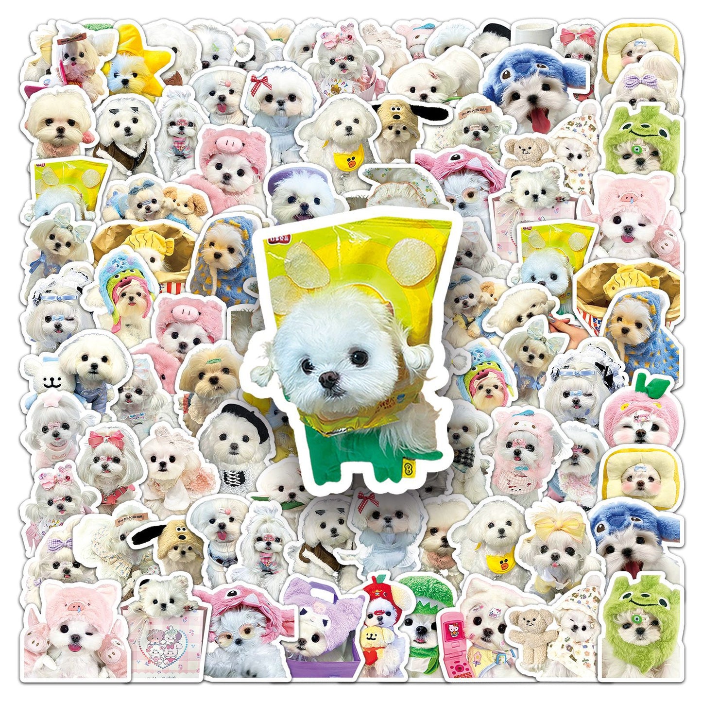 Cute Maltese Sticker Pack (50 pcs)