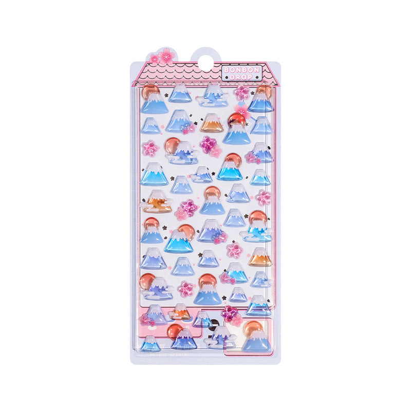 Japanese Crystal 3D Sticker Sheet