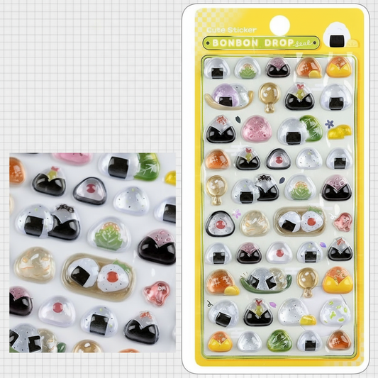 Japanese Crystal 3D Sticker Sheet