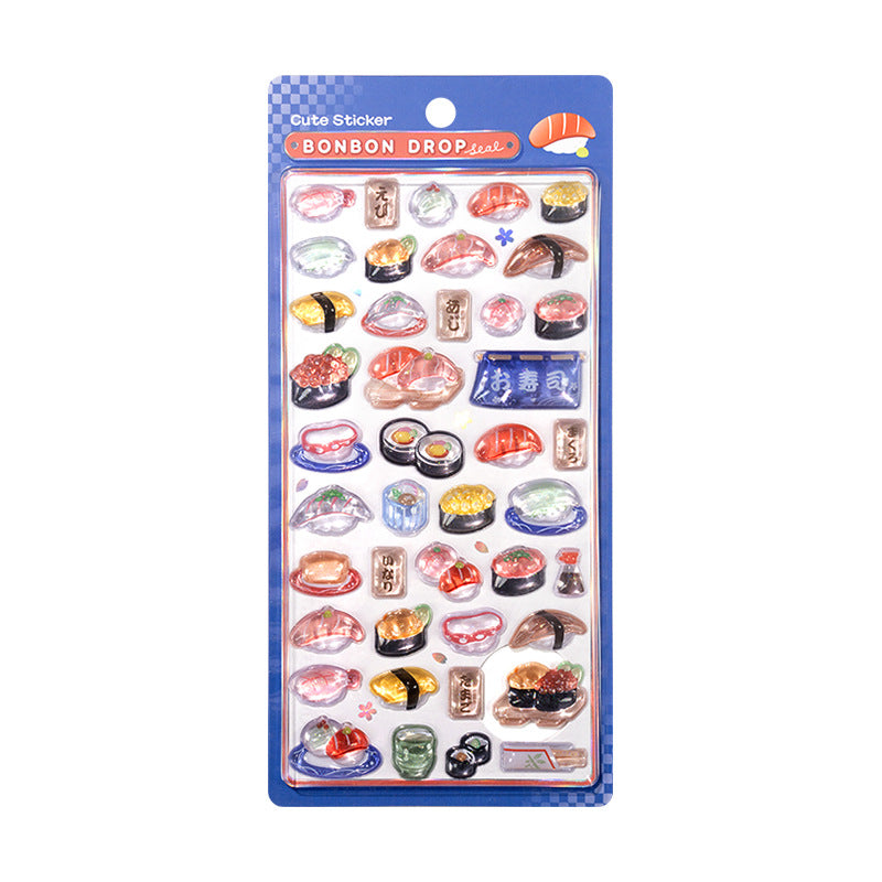 Japanese Crystal 3D Sticker Sheet