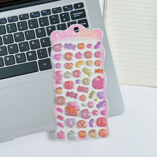 3D Cartoon Puffy Stickers