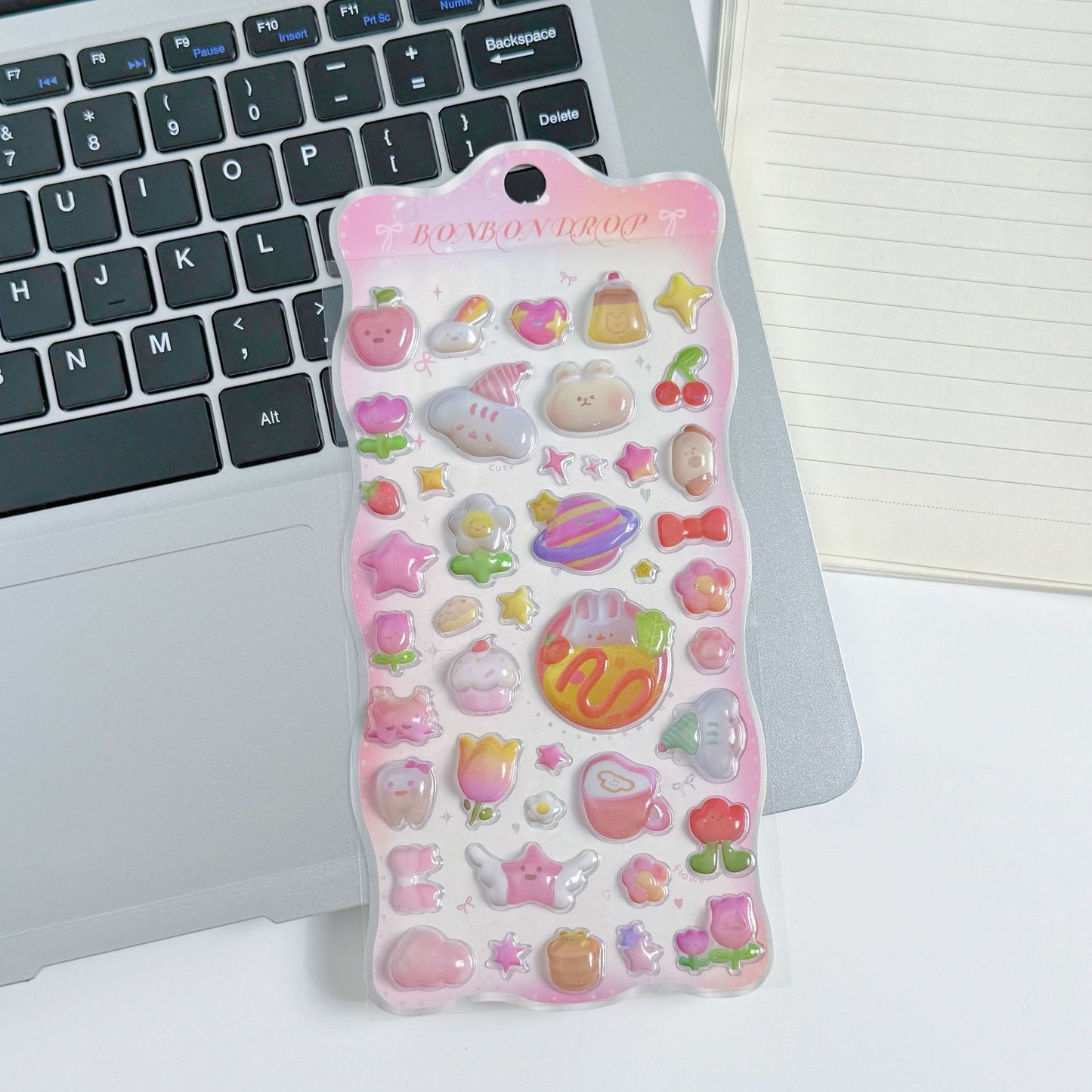 3D Cartoon Puffy Stickers